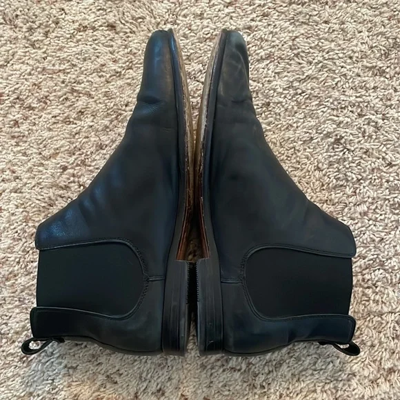 Black Leather Clarks Boots - Picture 4 of 6